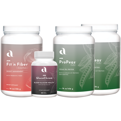 Weight Loss Pack - 2 ProPeas, 1 fit 'n fiber, and 1 GlucoChrom