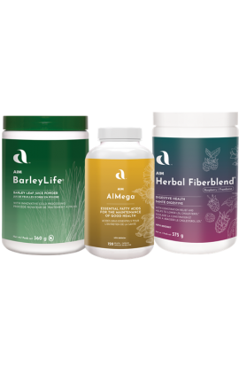 BarleyLife 360 g, Herbal Fiberblend, and AIMega